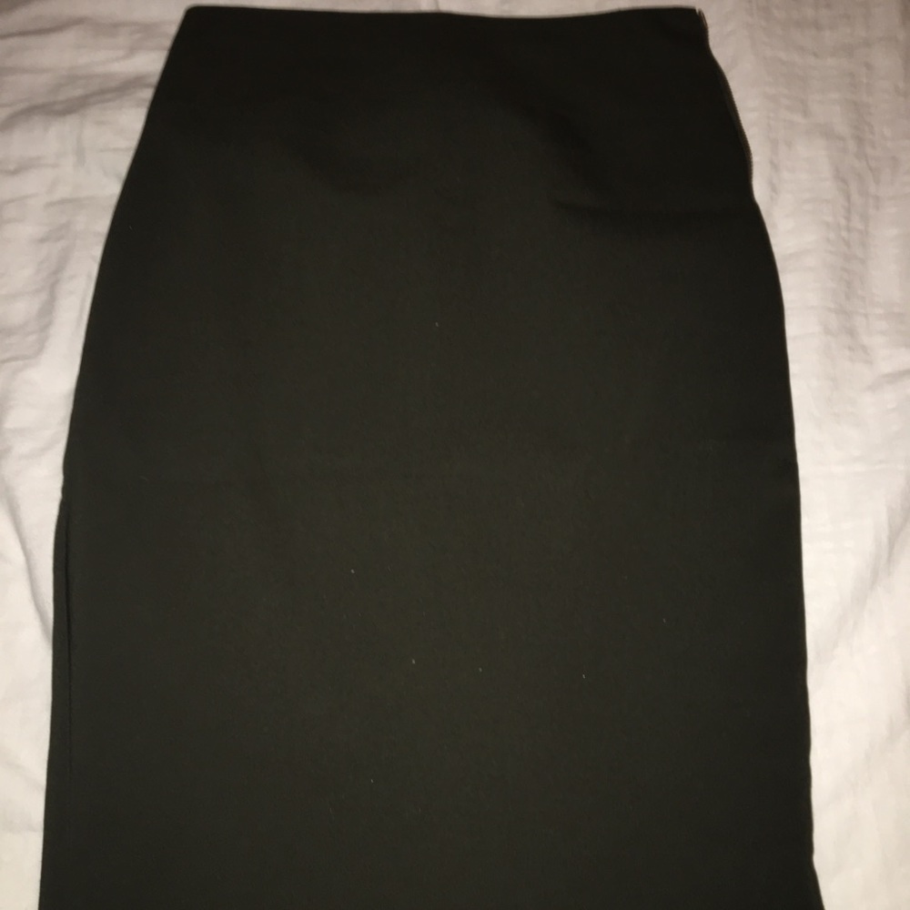 Skirt... olive green.
